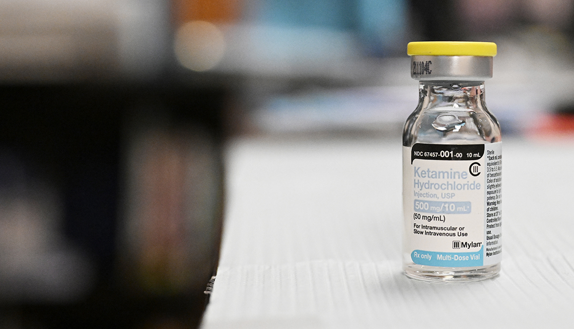 Ketamine treatment bottle