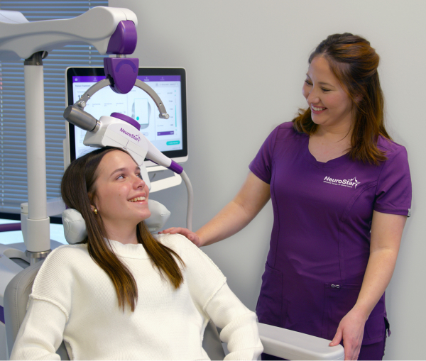 TMS treatment session